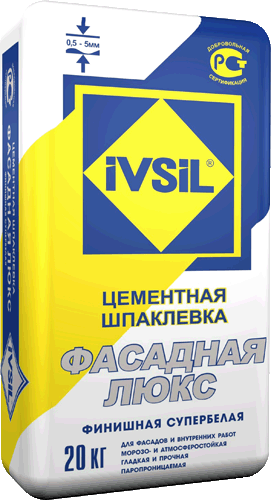 IVSIL Фасадная шпаклевка цем 20кг