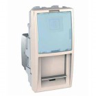 Розетка компьютерная RJ45 кат 5е с накладкой LK60 бежевая