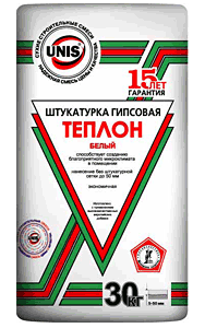 Штукатурка гипсовая Теплон белый