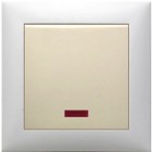 Выключатель LK STANDARD 1 клавиша открытой установки бежевый